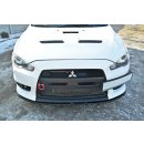 Front Ansatz V.2 passend für Mitsubishi Lancer Evo X schwarz Hochglanz