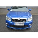 Front Ansatz V.1 passend für Skoda Octavia RS Mk2 FL schwarz Hochglanz