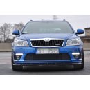 Front Ansatz V.1 passend für Skoda Octavia RS Mk2 FL schwarz Hochglanz