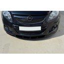 Front Ansatz passend für OPEL CORSA D NÜRBURG (FÜR OPC / VXR STOßSTANGE) schwarz Hochglanz