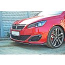 Front Ansatz V.1 passend für PEUGEOT 308 II GTI schwarz Hochglanz