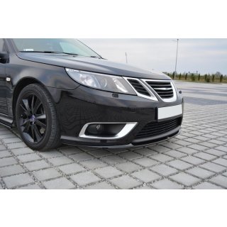 Front Ansatz passend für Saab 9-3 Aero Mk2 Facelift Carbon Look