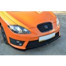 Front Ansatz V.2 passend für SEAT LEON MK2 CUPRA / FR Facelift schwarz Hochglanz