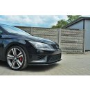 Front Ansatz passend für SEAT LEON III CUPRA / FR schwarz Hochglanz