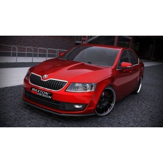 Front Ansatz passend für SKODA OCTAVIA III Carbon Look