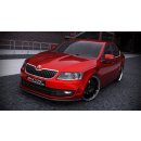 Front Ansatz V.1 passend für Skoda Octavia Mk3 schwarz Hochglanz