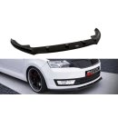 Front Ansatz passend für SKODA RAPID Carbon Look