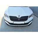 Front Ansatz V.2 passend für Skoda Superb Mk3 schwarz Hochglanz