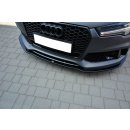 Front Ansatz V.1 passend für Audi RS7 Facelift schwarz Hochglanz