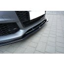 Front Ansatz V.1 passend für Audi RS7 Facelift schwarz Hochglanz