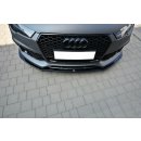 Front Ansatz V.1 passend für Audi RS7 Facelift schwarz Hochglanz