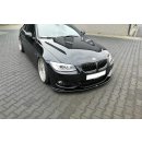 Front Ansatz V.1 passend für BMW 3er E92 M Paket FACELIFT schwarz Hochglanz