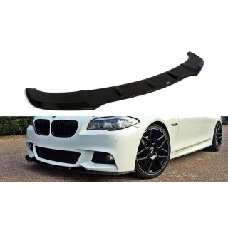 Front Ansatz V.1 passend für BMW 5er F10/F11 M Paket schwarz Hochglanz