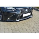 Front Ansatz V.1 passend für Lexus GS Mk4 Facelift schwarz Hochglanz