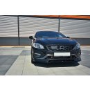 Front Ansatz V.1 passend für Volvo V60 Polestar Facelift schwarz Hochglanz