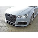 Front Ansatz V.2 passend für Audi RS3 8V Sportback schwarz Hochglanz