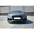 Front Ansatz V.2 passend für Audi RS7 Facelift schwarz Hochglanz