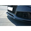 Front Ansatz V.2 passend für Audi RS7 Facelift schwarz Hochglanz