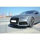 Front Ansatz V.2 passend für Audi RS7 Facelift schwarz Hochglanz