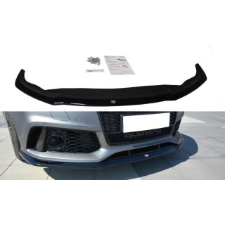 Front Ansatz V.2 passend für Audi RS7 C7 FL schwarz matt