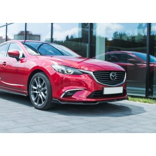 Front Ansatz V.2 passend für Mazda 6 GJ (Mk3) Facelift schwarz Hochglanz