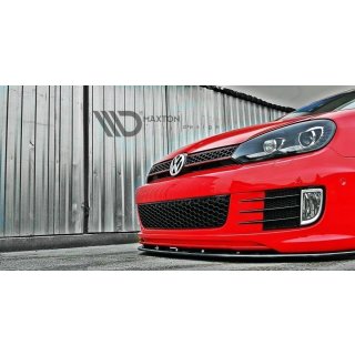 Front Ansatz passend für VER.2 VW GOLF 6 (FÜR GOLF GTI 35TH) Carbon Look