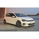 Front Ansatz passend für VW GOLF 7 GTI FACELIFT V.1 schwarz Hochglanz