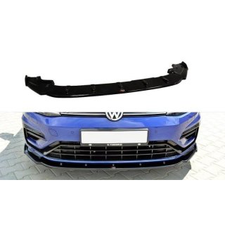 Front Ansatz V.1 passend für VW GOLF 7 R Facelift schwarz Hochglanz