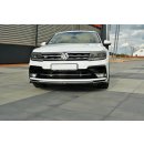 Front Ansatz passend für Vw Tiguan Mk2 R-Line schwarz matt