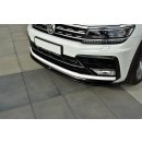 Front Ansatz passend für Vw Tiguan Mk2 R-Line schwarz matt