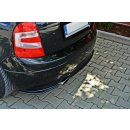 Hinten Splitter Skoda Fabia RS Mk1 schwarz Hochglanz