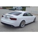 Mittlerer Diffusor Heck Ansatz passend für AUDI A5 S-LINE Facelift DTM LOOK schwarz Hochglanz