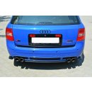 Mittlerer Diffusor Heck Ansatz passend für AUDI RS6 C5 AVANT schwarz matt