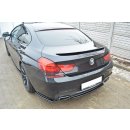 Mittlerer Diffusor Heck Ansatz passend für BMW 6er Gran Coupé M Paket DTM LOOK schwarz Hochglanz