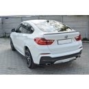 Mittlerer Diffusor Heck Ansatz passend für BMW X4 M Paket  Carbon Look