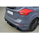 Mittlerer Diffusor Heck Ansatz passend für FORD FOCUS 3 RS Carbon Look