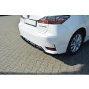 Mittlerer Diffusor Heck Ansatz passend für Lexus CT Mk1 Facelift  Carbon Look