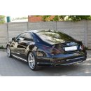 Mittlerer Diffusor Heck Ansatz passend für MERCEDES CLS C218  AMG LINE schwarz Hochglanz