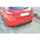 Mittlerer Diffusor Heck Ansatz passend für PEUGEOT 308 II GTI im DTM LOOK schwarz matt