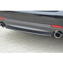 Mittlerer Diffusor Heck Ansatz passend für Saab 9-3 Aero Mk2 Facelift schwarz Hochglanz