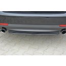 Mittlerer Diffusor Heck Ansatz passend für Saab 9-3 Aero Mk2 Facelift schwarz Hochglanz