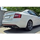 Diffusor Heck Ansatz passend für Skoda Octavia III RS Preface/Facelift Carbon Look