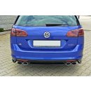 Mittlerer Diffusor Heck Ansatz passend für VW GOLF 7 R VARIANT  schwarz matt