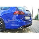 Mittlerer Diffusor Heck Ansatz passend für VW GOLF 7 R VARIANT  schwarz matt