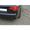 Heck Ansatz Flaps Diffusor passend für AUDI A4 B7 schwarz matt