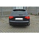 Heck Ansatz Flaps Diffusor passend für AUDI A4 B7 schwarz matt