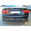 Heck Ansatz Flaps Diffusor passend für AUDI A5 S-LINE schwarz Hochglanz