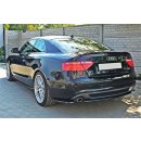 Heck Ansatz Flaps Diffusor passend für AUDI A5 S-LINE schwarz Hochglanz