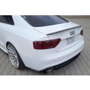 Heck Ansatz Flaps Diffusor passend für AUDI A5 S-LINE Facelift schwarz Hochglanz