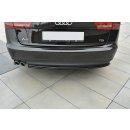 Heck Ansatz Flaps Diffusor passend für Audi A6 C7 Avant Carbon Look